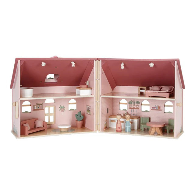 Little Dutch - Tragbares Holzpuppenhaus