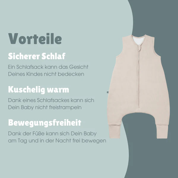 emma & noah - Schlafsack mit Umschlagfüßen