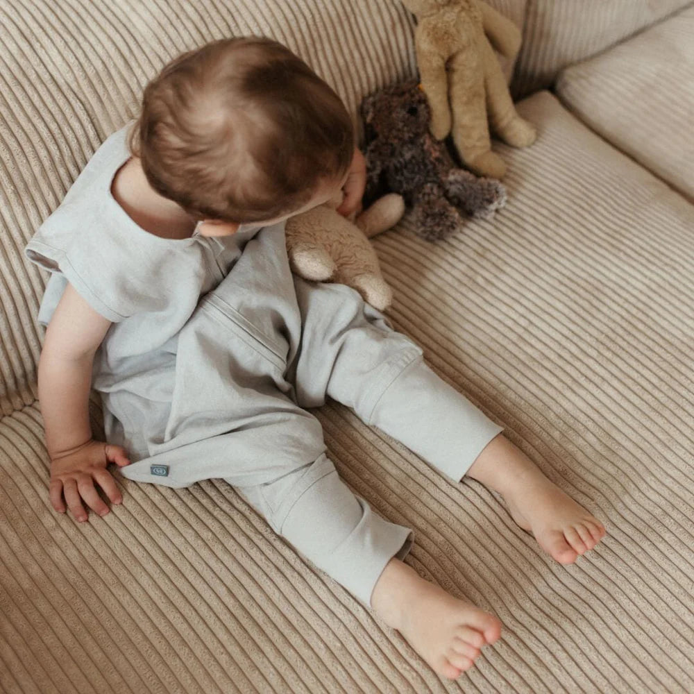 Emma & Noah - Schlafsack mit Füßen 0.5 TOG Leinen