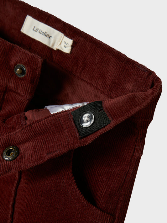 Lil Atelier - Cord Pant Wide Fit Obert