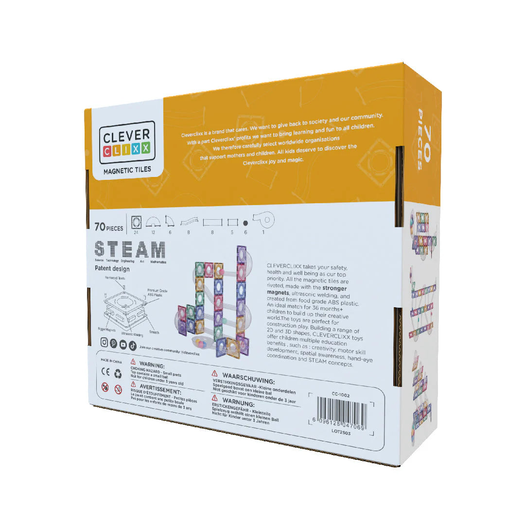 Cleverclixx - Ball Run Creative Pack Pastel 70 Teile