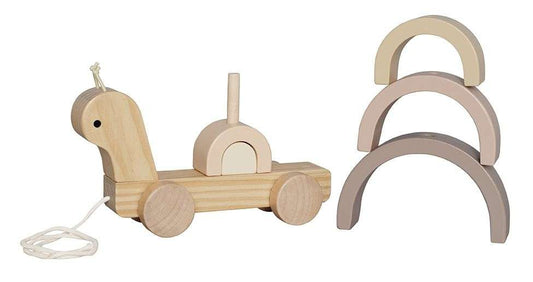 Jabadabado - Nachziehtier und Stapelspielzeug Schnecke