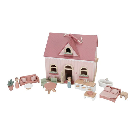 Little Dutch - Tragbares Holzpuppenhaus