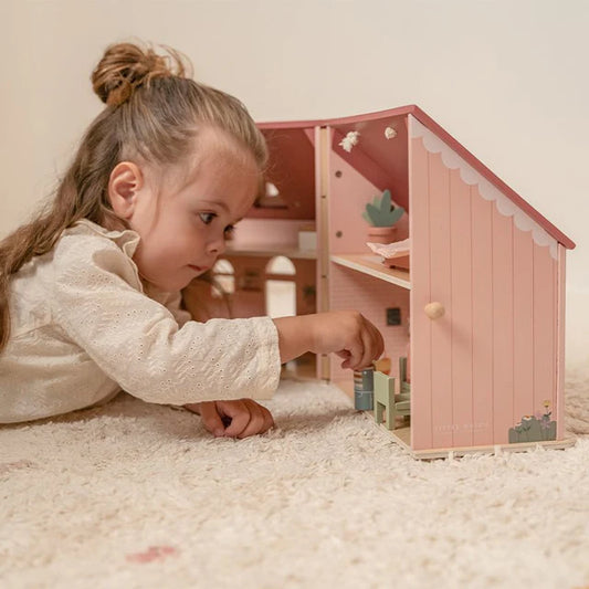 Little Dutch - Tragbares Holzpuppenhaus