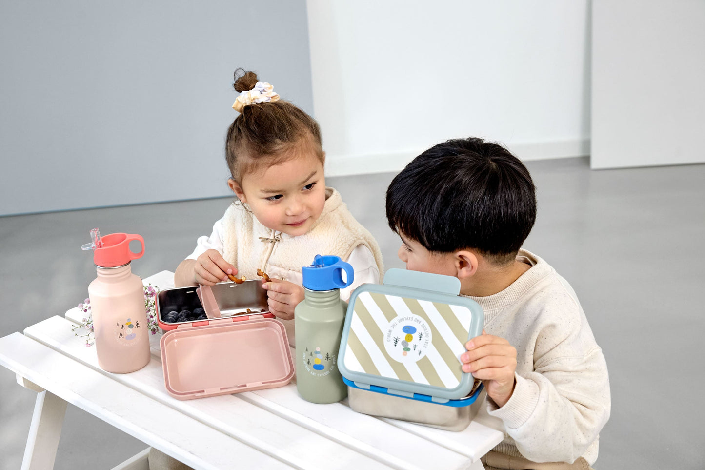 Lässig - Edelstahl Kinder Trinkflasche 500ml