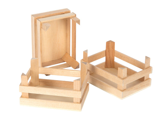 Small Foot - Kleine Kiste Natur 3er-Set