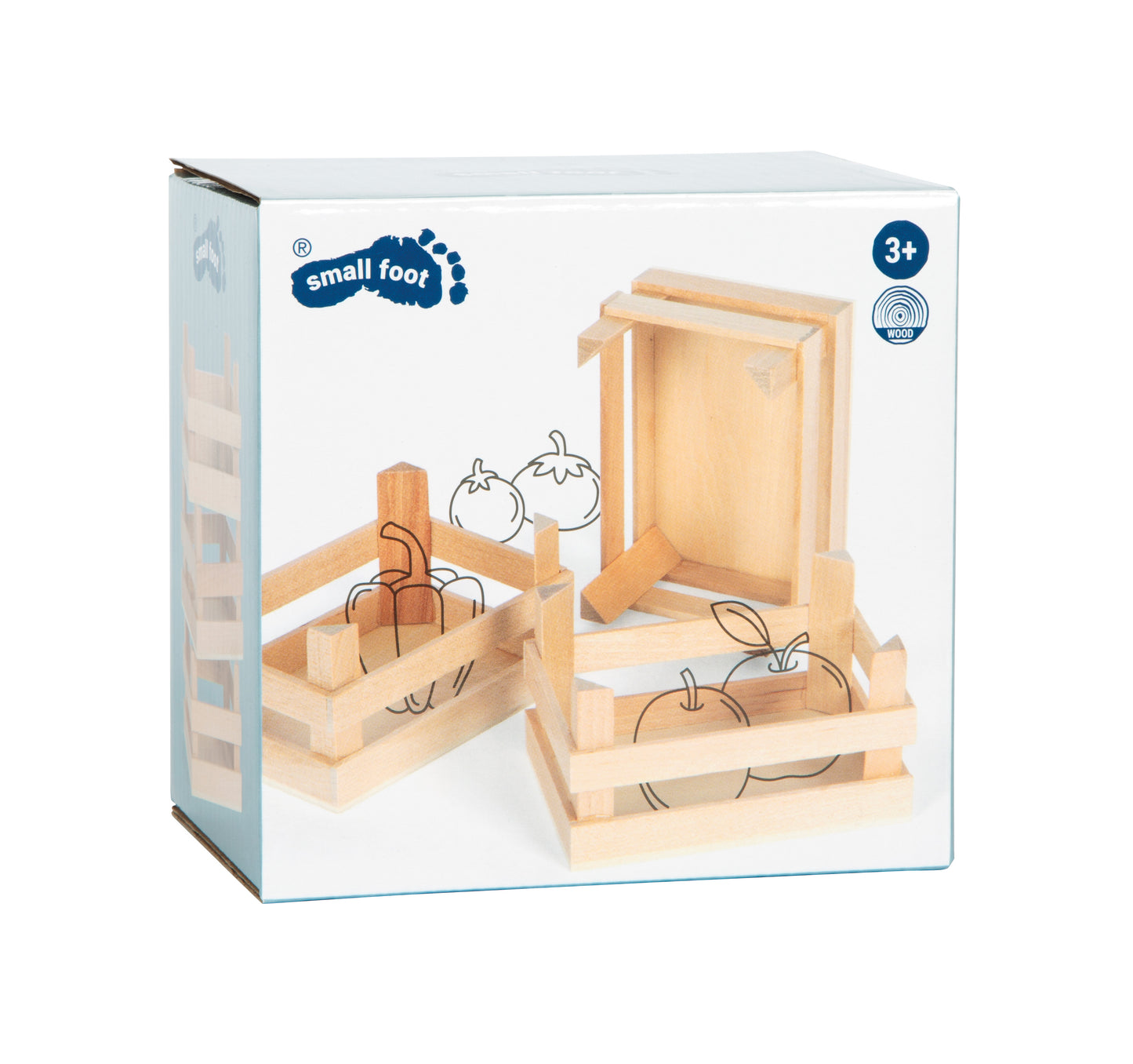 Small Foot - Kleine Kiste Natur 3er-Set