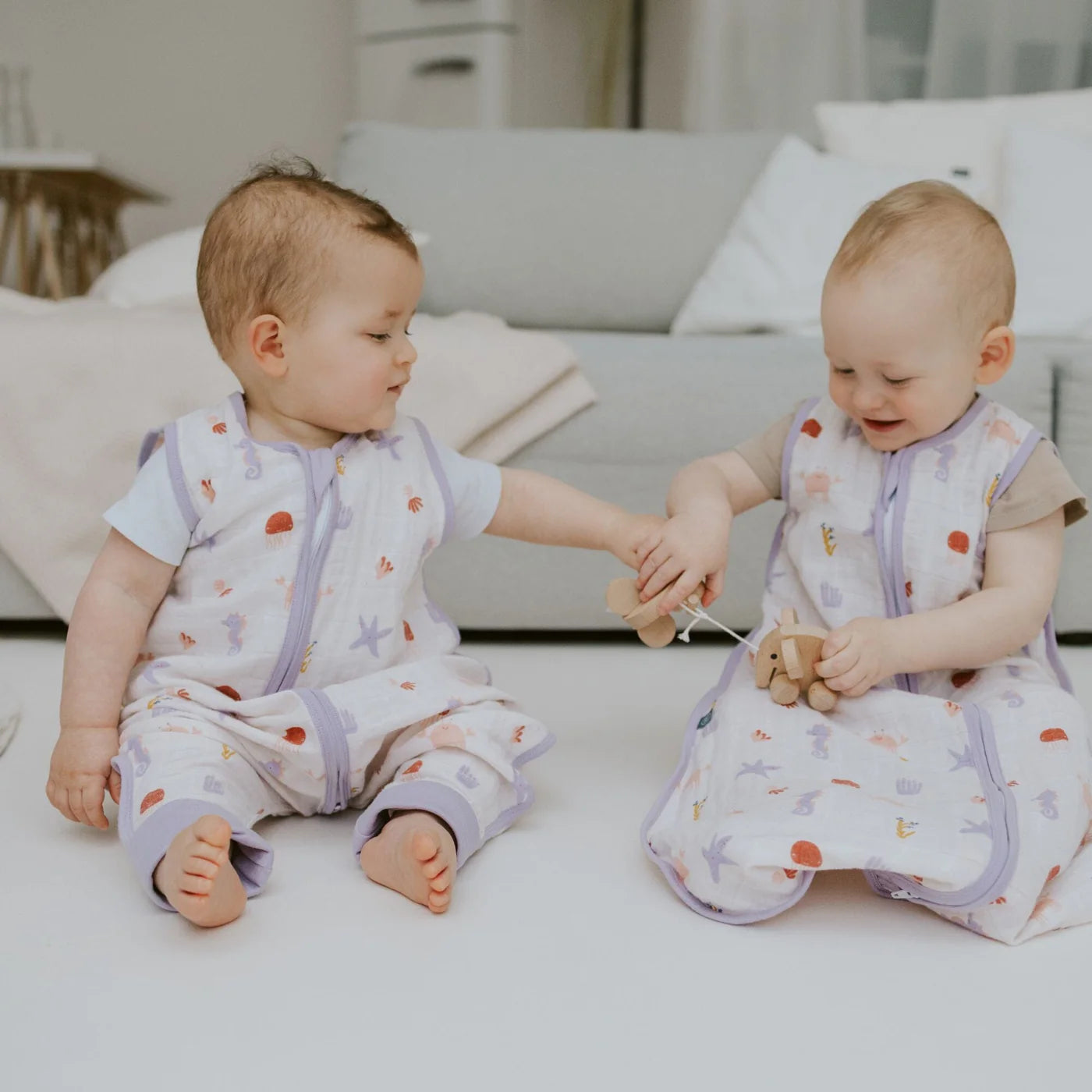Emma & Noah - Schlafsack mit Füßen 0.5 TOG