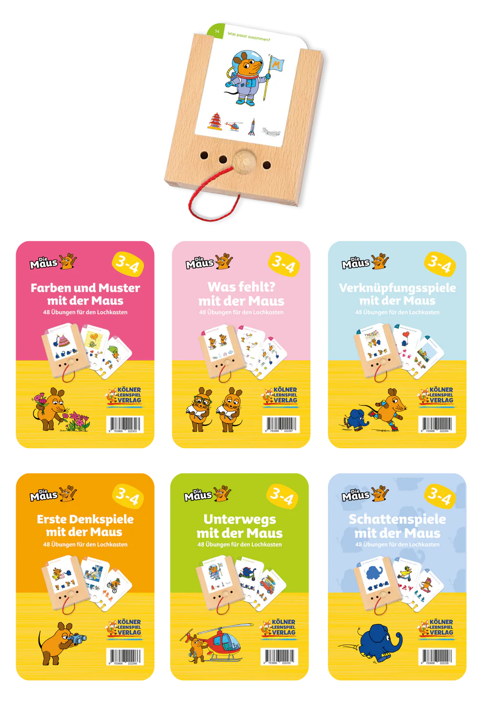 Kölner Lernspielverlag - Lochkasten Starterset ab 3-4 Die Maus