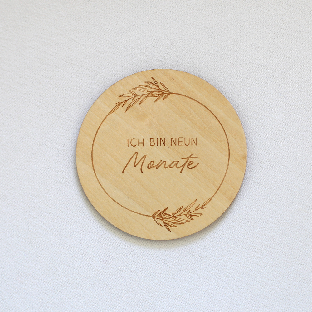 Grafik Werkstatt - Meilensteinkarten Holz